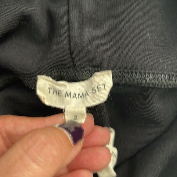 The Mama Set Pregnancy Leggings & Beyond Full Length In Black Size 2 Medium - Picture 5 of 6